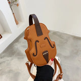 Vintage Violin Shoulder Bag for Women Crossbody Bags Messenger Bag
