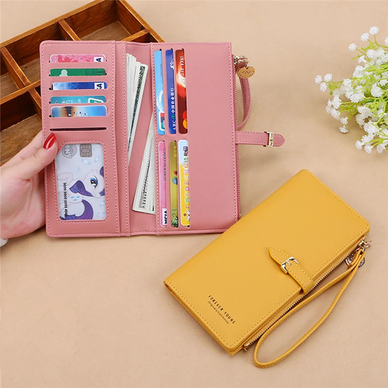 Vintage Yellow Leather Clutch Bag Envelope Zipper Evening Purse