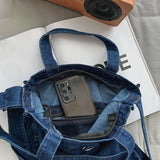 Vintage Denim Women's Crossbody Bag Satchel Handbag
