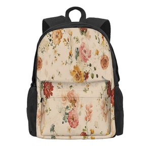 Vintage Watercolor Flowers Backpacks Men's Backpacks Bags For Women