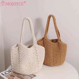 Vintage Weaving Hand Bag Summer Casual Portable for Seaside