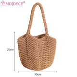 Vintage Weaving Hand Bag Summer Casual Portable for Seaside