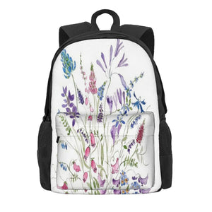 Vintage Wild Flowers Arrangement Backpacks Men's Backpacks Bags For Women Anime