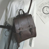 Vintage Leather Women Backpack Shoulder Bag Lady Multifunction School Bags