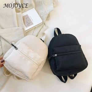 Vintage Women Backpack Solid Rucksack Sweet Girls Casual Daily Travel