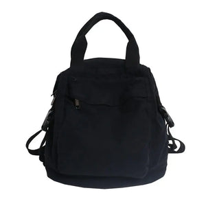 Vintage Canvas Women Backpack High Capacity Female Travel Backpack