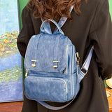 Vintage Women Backpacks High Leather Bag School Bags Ladies Bagpack