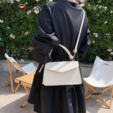 Vintage Women Bag PU Leather Shoulder Crossbody Solid Flap Purse Mini
