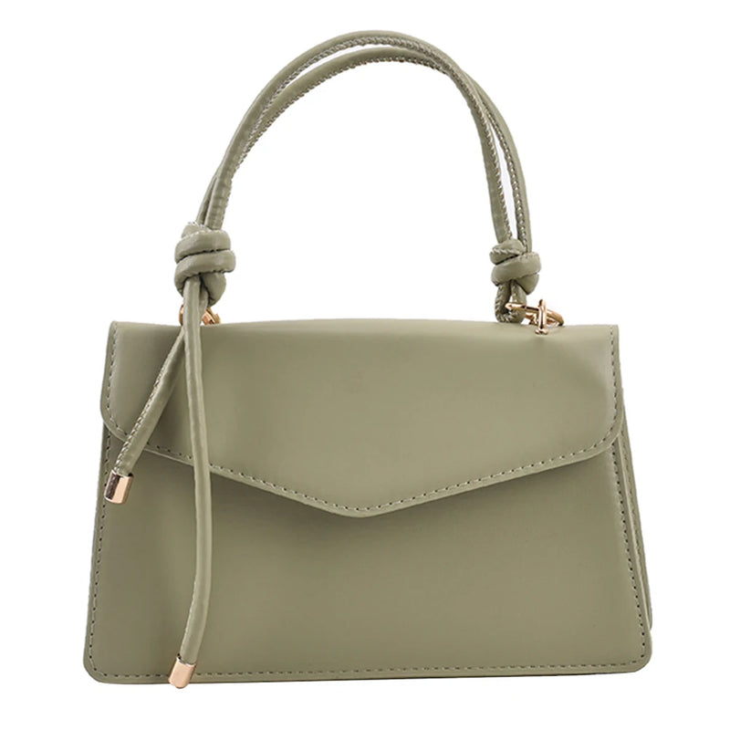 Vintage Women Bag PU Leather Shoulder Crossbody Ladies Solid Flap Purse Mini
