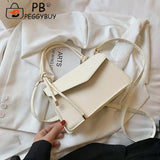 Vintage Women Bag PU Leather Shoulder Crossbody Ladies Solid Flap Purse Mini
