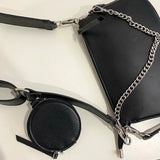 Vintage PU Leather Shoulder Bag Women Casual Handbag Crossbody Clutch