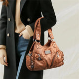 Vintage Women Shoulder Bags Top-Handle Crossbody Purses