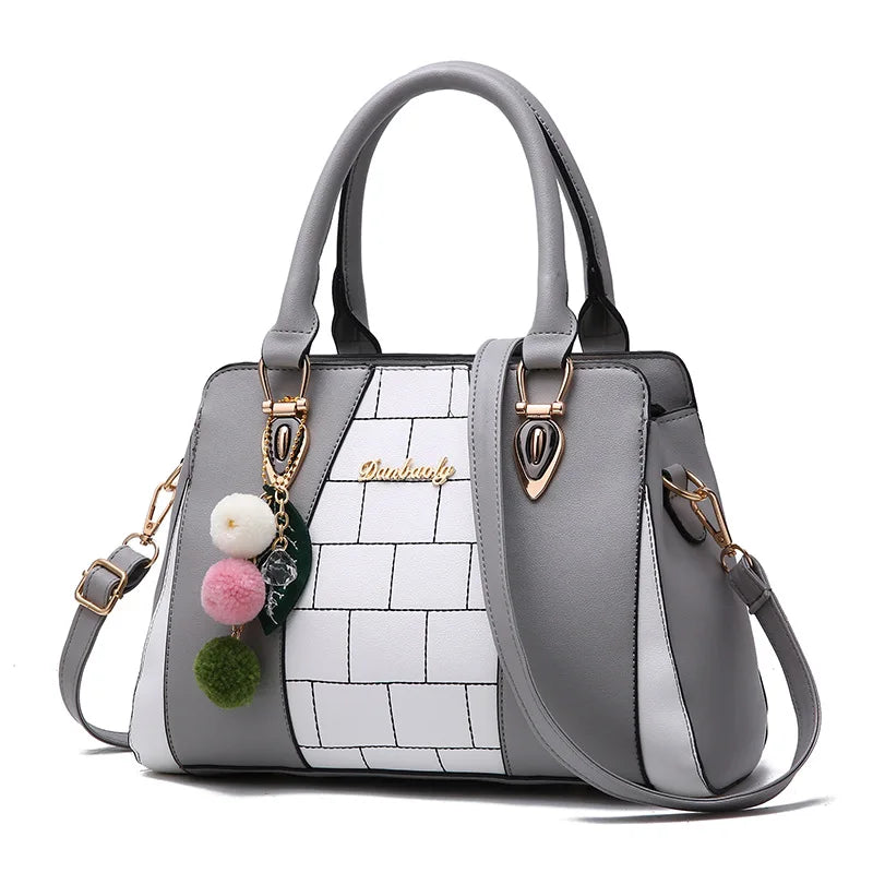 Vintage Women Bags PU Leather Handbag Ladies Messenger Bags Tassel