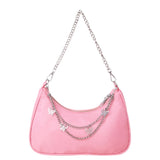 Vintage Women Bags Pure Casual Butterfly Chain Shoulder Mini