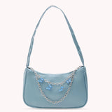 Vintage Women Butterfly Chain PU Small Shoulder Bag Underarm Bags