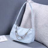 Vintage Women Butterfly Chain PU Leather Shoulder Bag