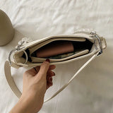 Vintage Butterfly PU Leather Chain Armpit Shoulder Bag
