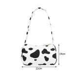 Vintage Butterfly Cow Print Shoulder Bag Top-handle Ladies Handbags