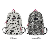 Vintage Women Canvas Printing Rucksacks Handbag Casual Ladies Large Knapsack