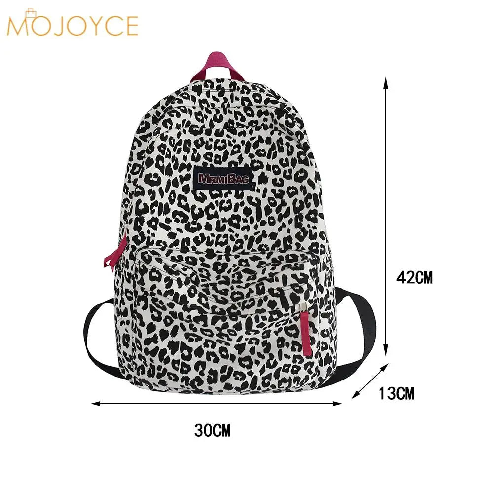 Vintage Canvas Printing Rucksack Handbag Casual Women Large Knapsack