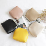 Vintage Women Clip Bags Small PU Leather Female Crossbody Shoulder Bag