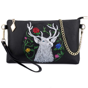 Vintage Women Clutch Bag Messenger Bags Cow Leather