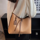 Vintage Women Composite Bag Autumn Winter Large Capacity Shoulder Bags