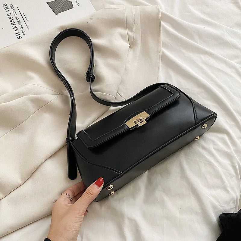 Vintage Women Crossbody Bag Shoulder Bag PU Leather Female Clutch