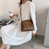 Vintage Women Crossbody Bag PU Leather Female Shoulder Messenger Bags