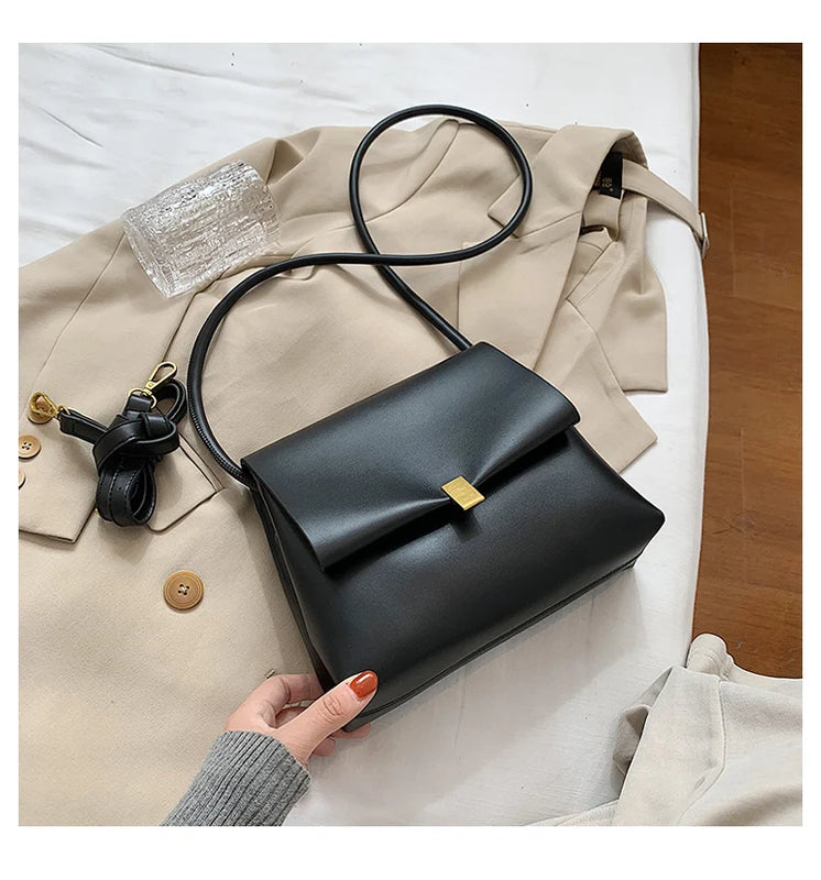 Vintage Women Crossbody Bag PU Leather Female Shoulder Messenger Bags