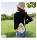 Vintage Duck Shape PU Leather Shoulder Bag Casual Crossbody Messenger