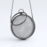 Vintage Hollow Out Evening Bag Mini Handbag Clutch Circular Cage Q3