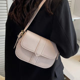 Vintage Women Flap Shoulder Bag PU Leather Crossbody Saddle Bags