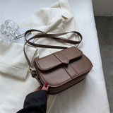 Vintage Women Flap Shoulder Bag PU Leather Crossbody Saddle Bags