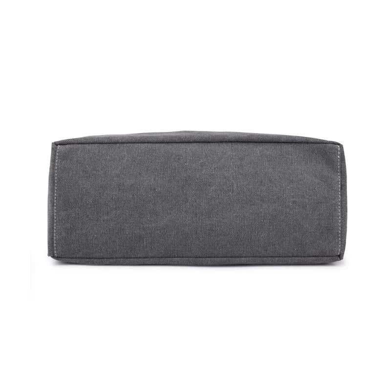 Vintage Canvas Tote Large Capacity Shoulder Bag for Women