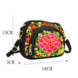 Vintage Hmong Tote Messenger Ethnic Shoulder Bag Boho
