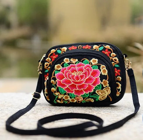 Vintage Hmong Tote Ethnic Shoulder Bag Embroidery Boho