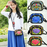 Vintage Hmong Tote Messenger Ethnic Shoulder Bag Embroidery Boho