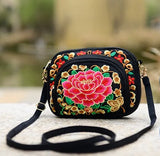 Vintage Hmong Tote Messenger Embroidery Shoulder Bag Boho