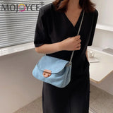 Vintage Denim Chain Shoulder Crossbody Bag Casual Street Travel Handbags