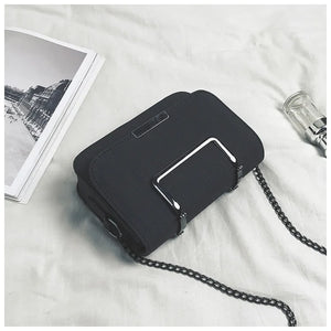 Vintage Leather Messenger Bag Small Flap Solid Shoulder Crossbody