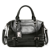 Vintage Women PU Leather Crossbody Bag Top-handle Handbags