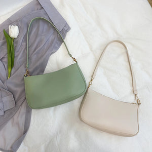 Vintage PU Leather Shoulder Bag Women Ladies Small Purse Handbag