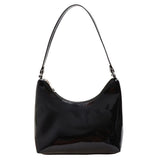 Vintage Women Patent Shoulder Underarm Bag PU Leather Casual Mini Tote Bag