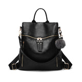 Vintage Women Pu Leather Backpacks High Ladies Shoulder Travel Bag