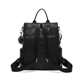 Vintage Women Pu Leather Backpacks High Ladies Shoulder Travel Bag