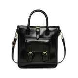 Vintage Women Pu Leather Handbags Casual Small Shoulder Tote Bag