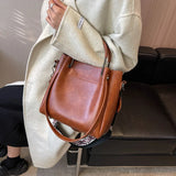 Vintage Women Pu Leather Handbags Tote Bags High Ladies Small Shoulder