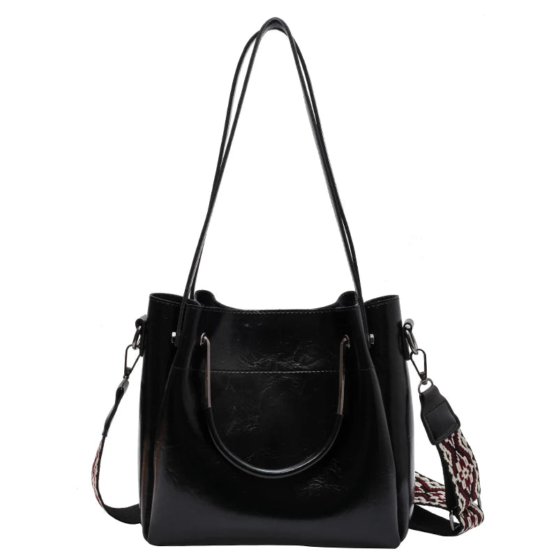 Vintage Women Pu Leather Handbags Tote Bags High Ladies Small Shoulder