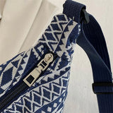 Vintage Bohemian Elephant Print Crossbody Bag